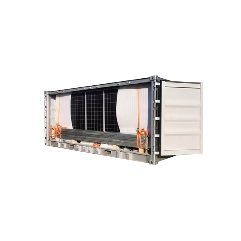 Hopfällbar solenergibehållare