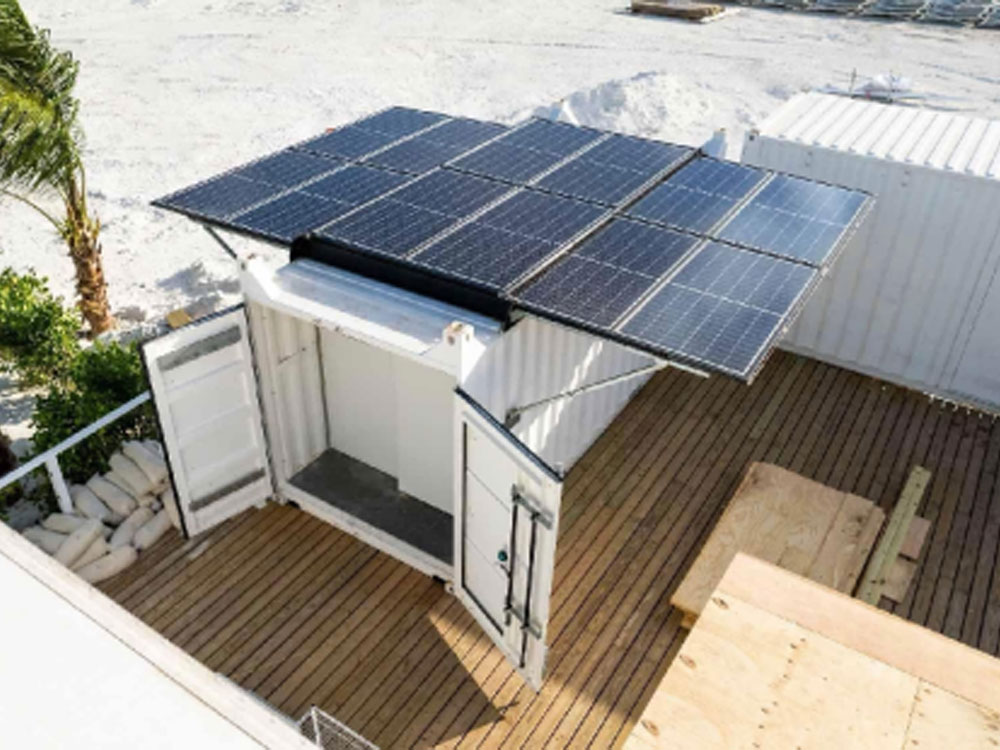 Solar Power Containers for Självförsörjande strömförsörjning